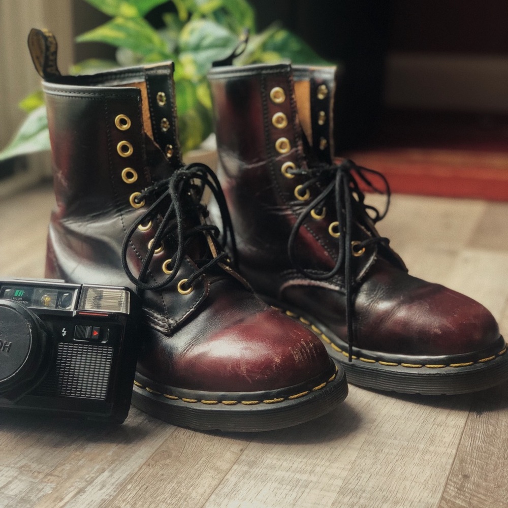 Vintage Dr. Martens - 1460 Made in England Boots - fits US Womens 6 / 6.5